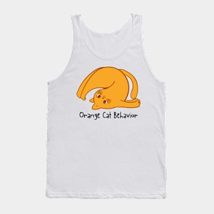 Orange Cat Behavior Tank Top